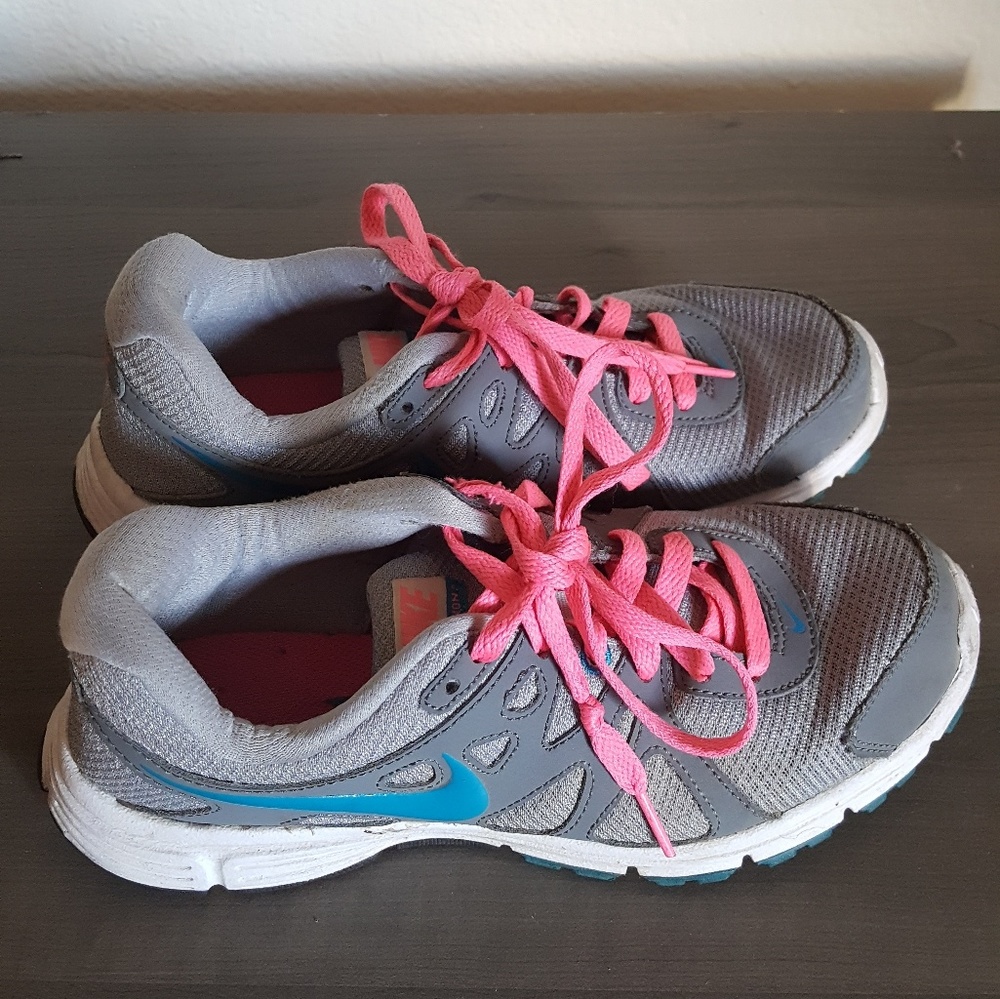 Nike gray and pink sneakers size 7
